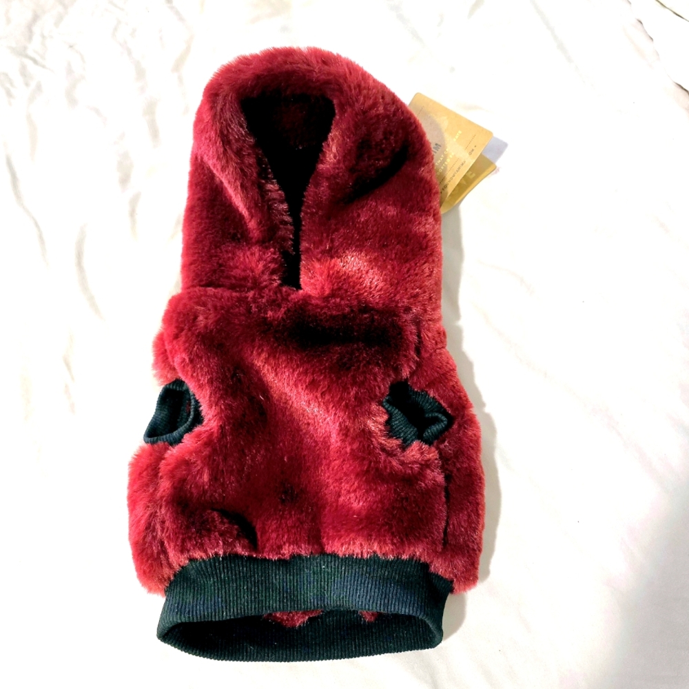 NEW! Found My Animal Faux Fur Hoodie Jacket Size XS